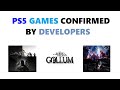 PS5 Games Confirmed by Developers