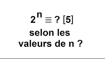 Congruences - reste d