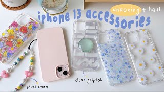 unboxing iphone 13 cute accessories haul | ft. aesthetic iphone 13 cases from ringke ✨