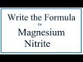 Understanding Magnesium Nitrite and Ions