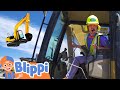 Blippi's Excavator Adventure | Learning Construction Vehicles For Kids