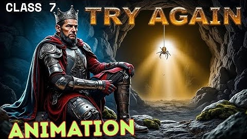 Try Again Class 7 Animated Poem Hindi || CBSE English | Poorvi Book | Must-Watch Motivation!