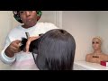 Watch how I cut layers on my wig and transformed it.