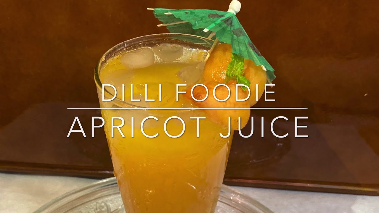 Apricot Juice recipe Summer Chiller Dillifoodie Easy Instant Drink