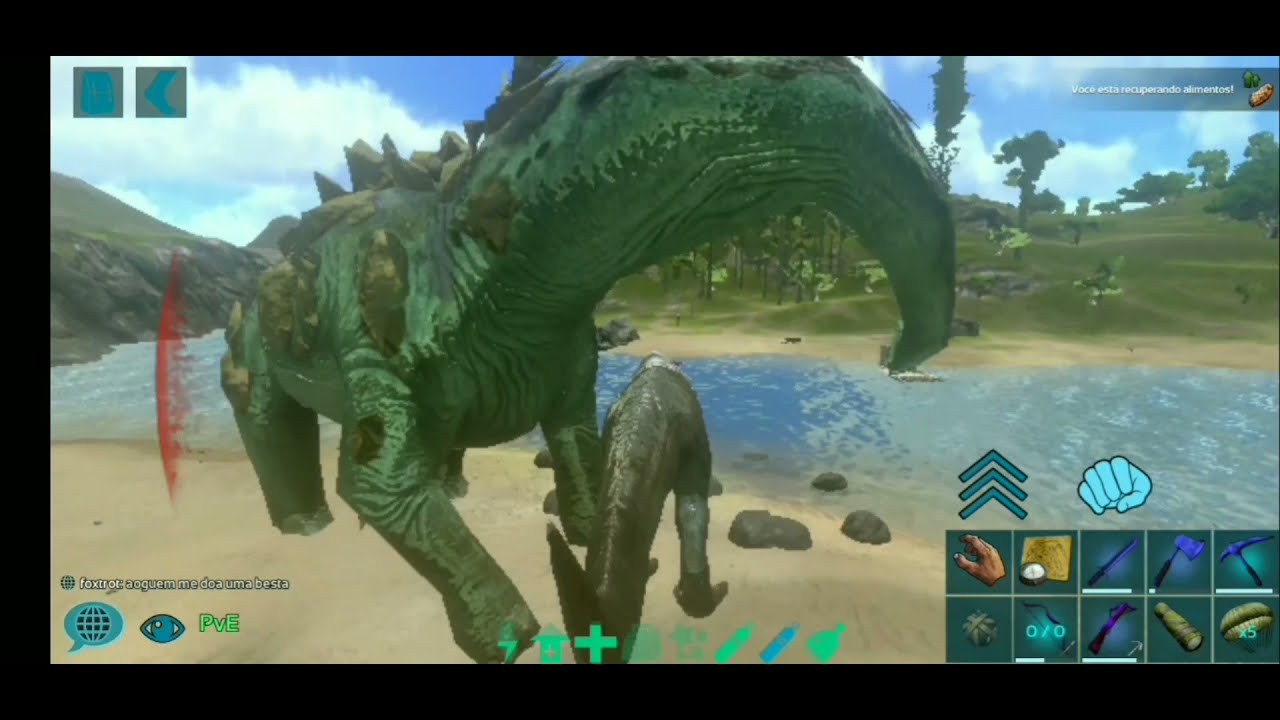 (ARK MOBILE) Giga vs Titano |servidor EusouAndroid Pvx Hardcore|