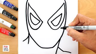 How to draw and paint a SPIDERMAN on Canvas (DIY) / Acrylic Paint