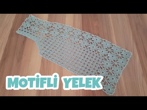 Çeyizlik Motifli Yelek 3.Bölüm Sağ ön koltuk altı ve yaka kesimi