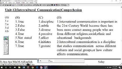 Grade- 12/ English/ Unit-12(Comprehension exercises:A,B, C and D)