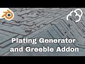 Plating generator and greebles  blender addon review