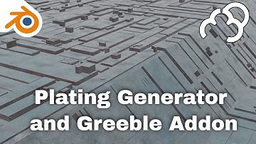 Plating Generator and Greebles - Blender Addon review