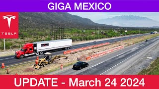 Tesla Giga Mexico Construction Update - March 24th 2024 - 4K HDR 60 FPS