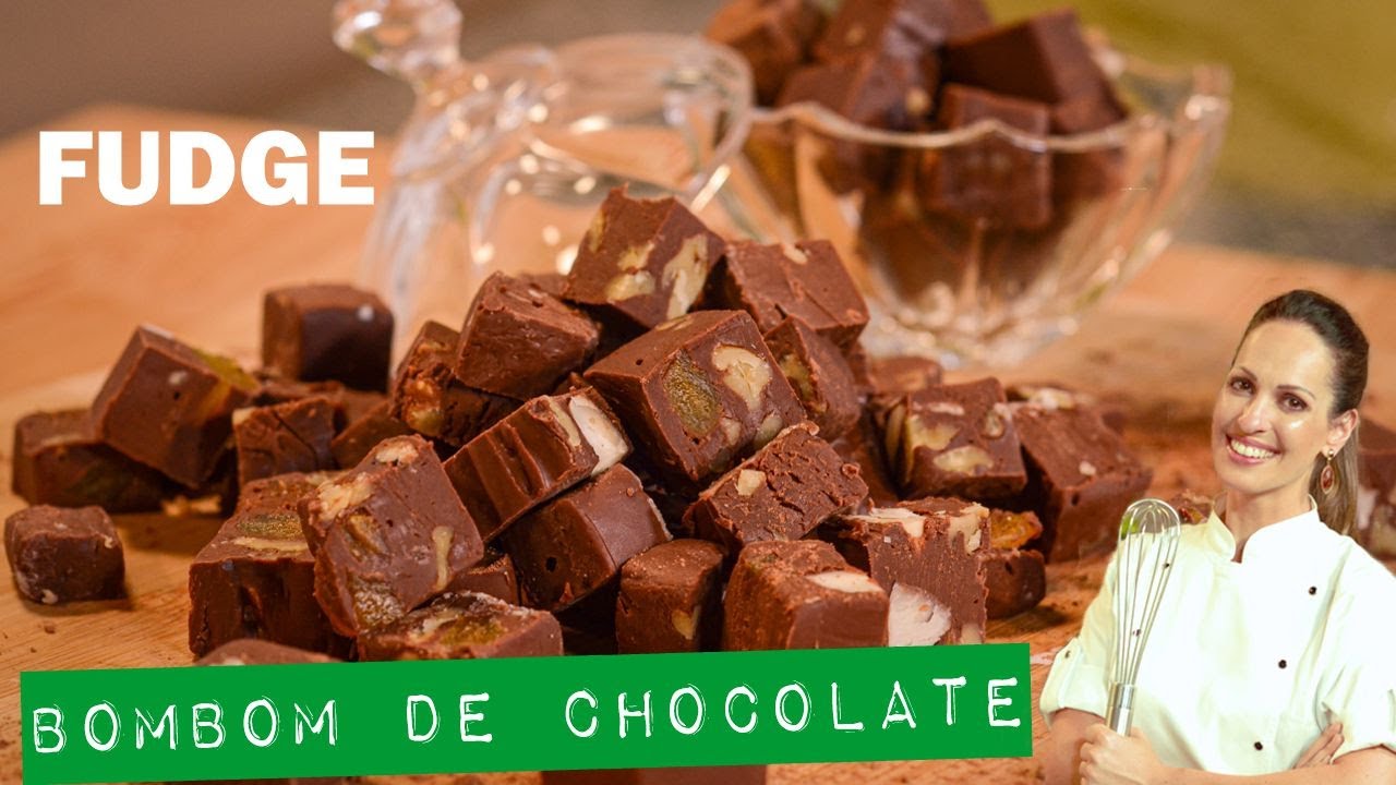 O BOMBOM DE CHOCOLATE MAIS GOSTOSO QUE VOCÊ JÁ VIU | FUDGE DE CHOCOLATE 2 TIPOS | RECEITA SIMPLES