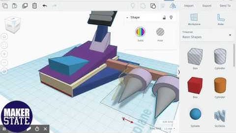 3D Design with TinkerCAD: Spaceship Design