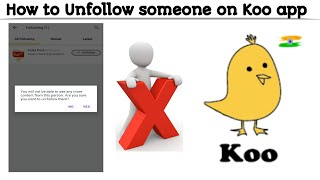 How to UnFollow someone on Koo app | Koo app may account to kaise unfollow karey | Techno Logic screenshot 4