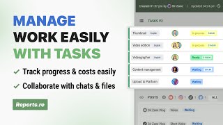 Tugas di Reports.re — Kelola Setiap Pekerjaan dengan Mudah dan Tetap Terorganisir