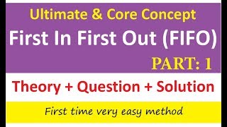 FIFO Method of Store Ledger || Inventory or Material Control || First In First Out (FIFO)