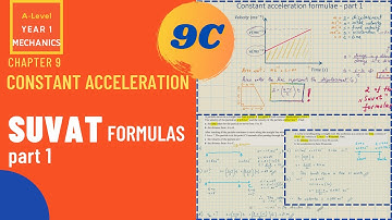 SUVAT part 1 | Constant Acceleration 9C | Mechanics Year 1 | Edexcel | AQA | OCR