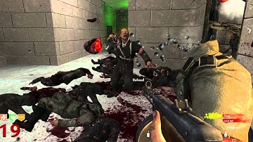 Live Dual Com. w/ Yote :: Custom Zombie Map The Berlin HQ :: Part 3