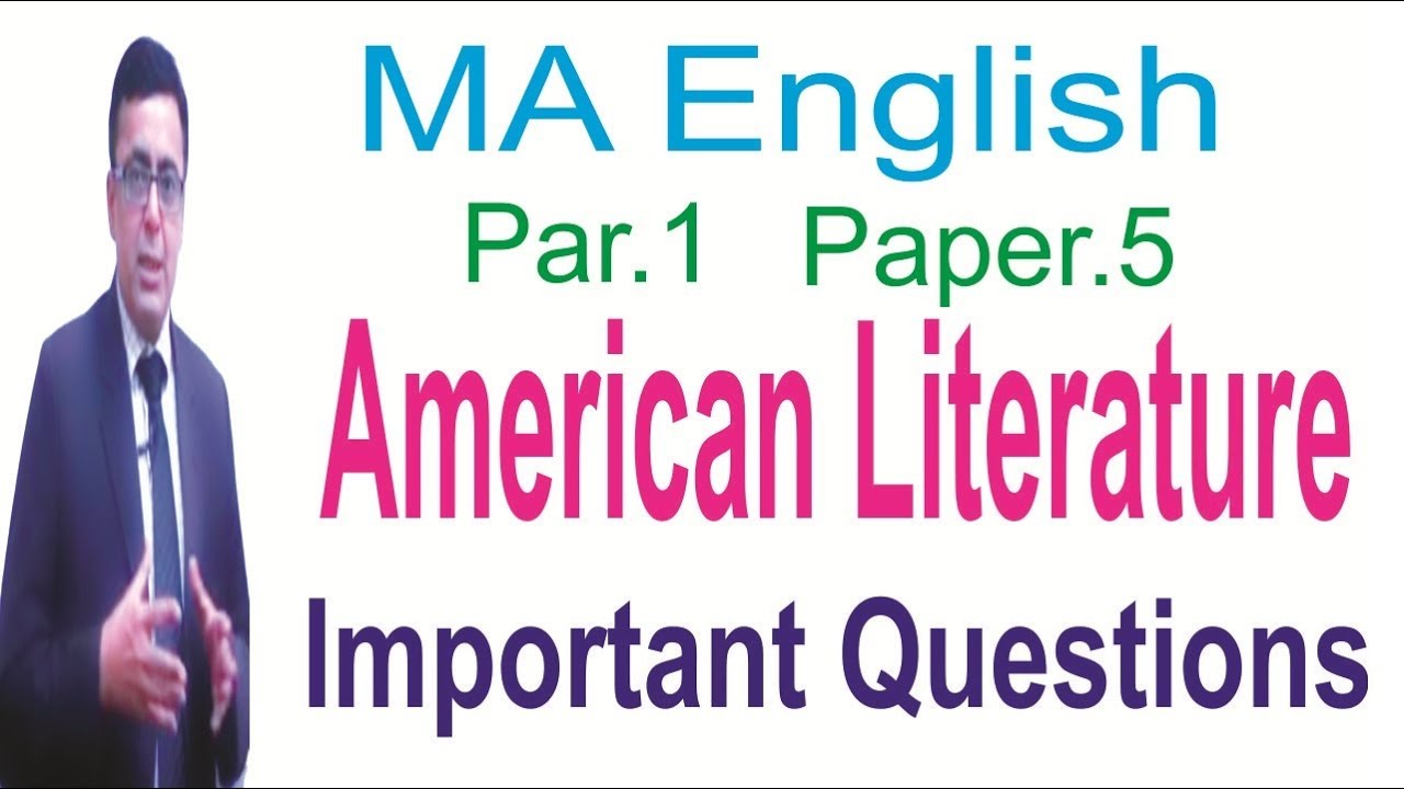 MA English Part.1 Paper.5 Important Questions