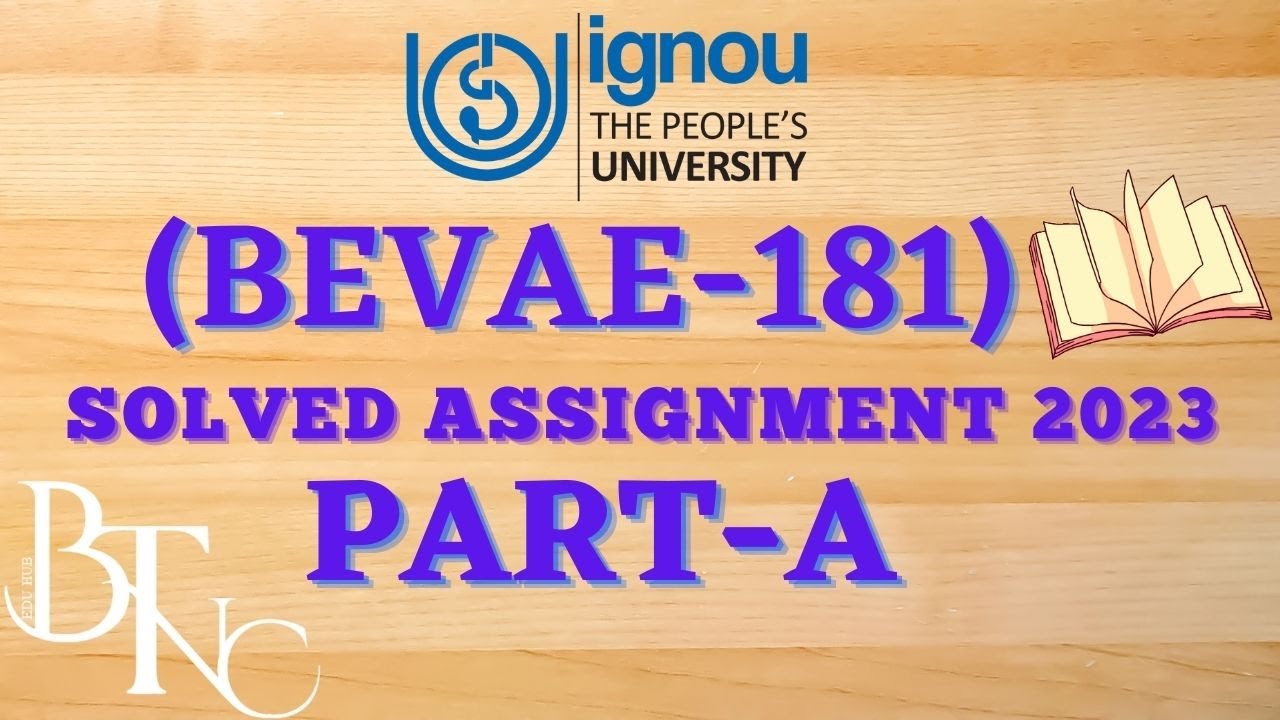 ignou assignment for bevae 181