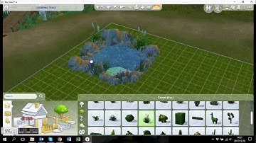 Quick overview of creating a pond in sims 4
