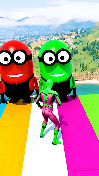 GTA 5 Epic Water Ragdolls | Spider-Man Jumps / Fails ep.14882 #shorts