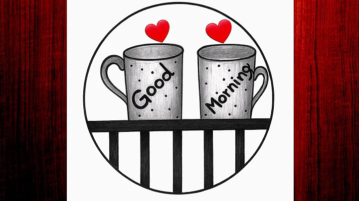 Easy circle scenery drawing /Easy drawing ideas for beginners/ How to draw pencil sketch drawing