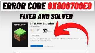 How to Fix Minecraft Launcher Not Installing Error Code 0x800700E9 Xbox App/ Store Windows 10/11 screenshot 3