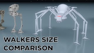 Star Wars Walkers Size Comparison | 3D screenshot 3