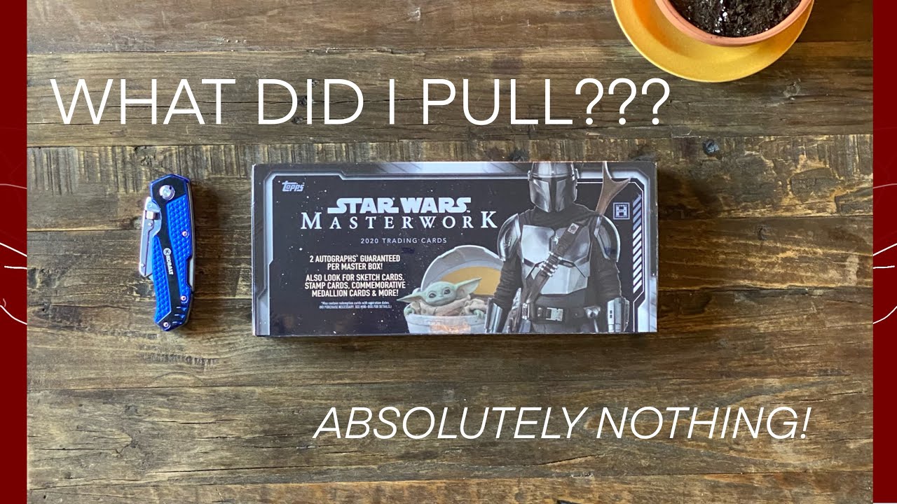 TOPPS Star Wars Masterwork 2020 Unboxing - you won't BELIEVE this pull! (It's not very good!)