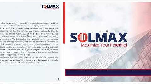 SOLMAX (Maximize Your Potential) English Presentation - igniter100 latest updates