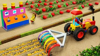 Diy tractor making mini Rainbow Plowing Agriculture | diy mini Weather Generator Machine | HP Mini
