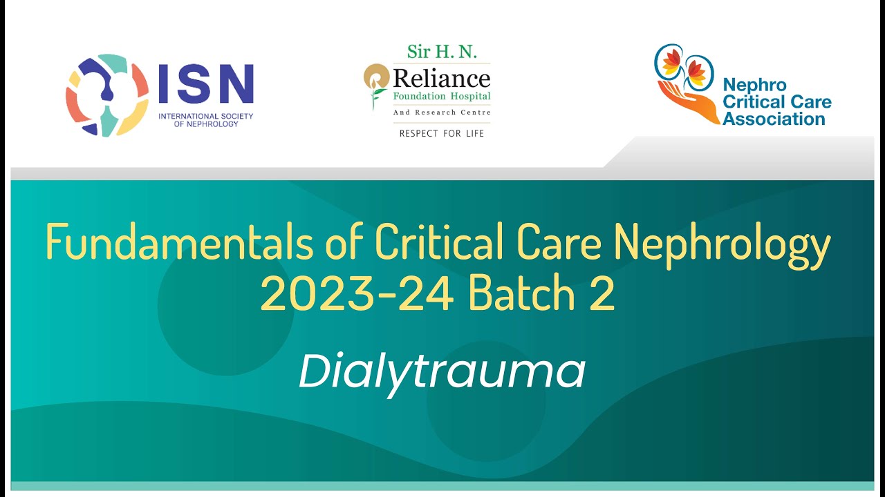CCNA 2023 Session 8 : Dialytrauma