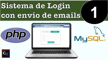 01- Sistema de Login con envío de emails | PHP Login - Introducción