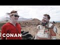 Behind the scenes of conans mad max comiccon cold open  conan on tbs