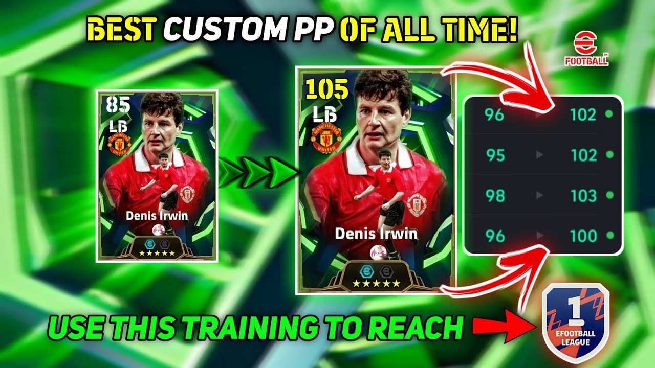 DON'T TRAIN WRONG! ❌ Denis Irwin 105 Max Rating CUSTOM BUILD 🤩 | Irwin Efootball 2026 🚀