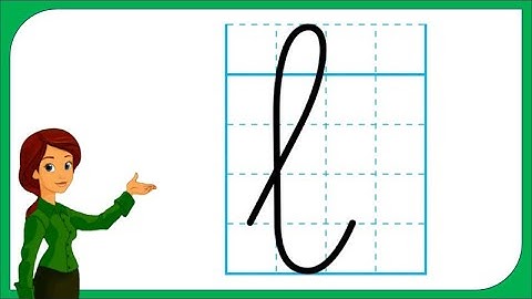 Dạy bé Tập đọc và cách viết chữ l | Hành Trang Cho Bé  - Dâu tây tv