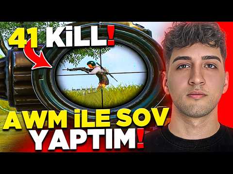 I SHOWED OFF WITH THE AWM! I CLEARED THE MAP WITH 41 KILLS! LEGENDARY MATCH! PUBG Mobile