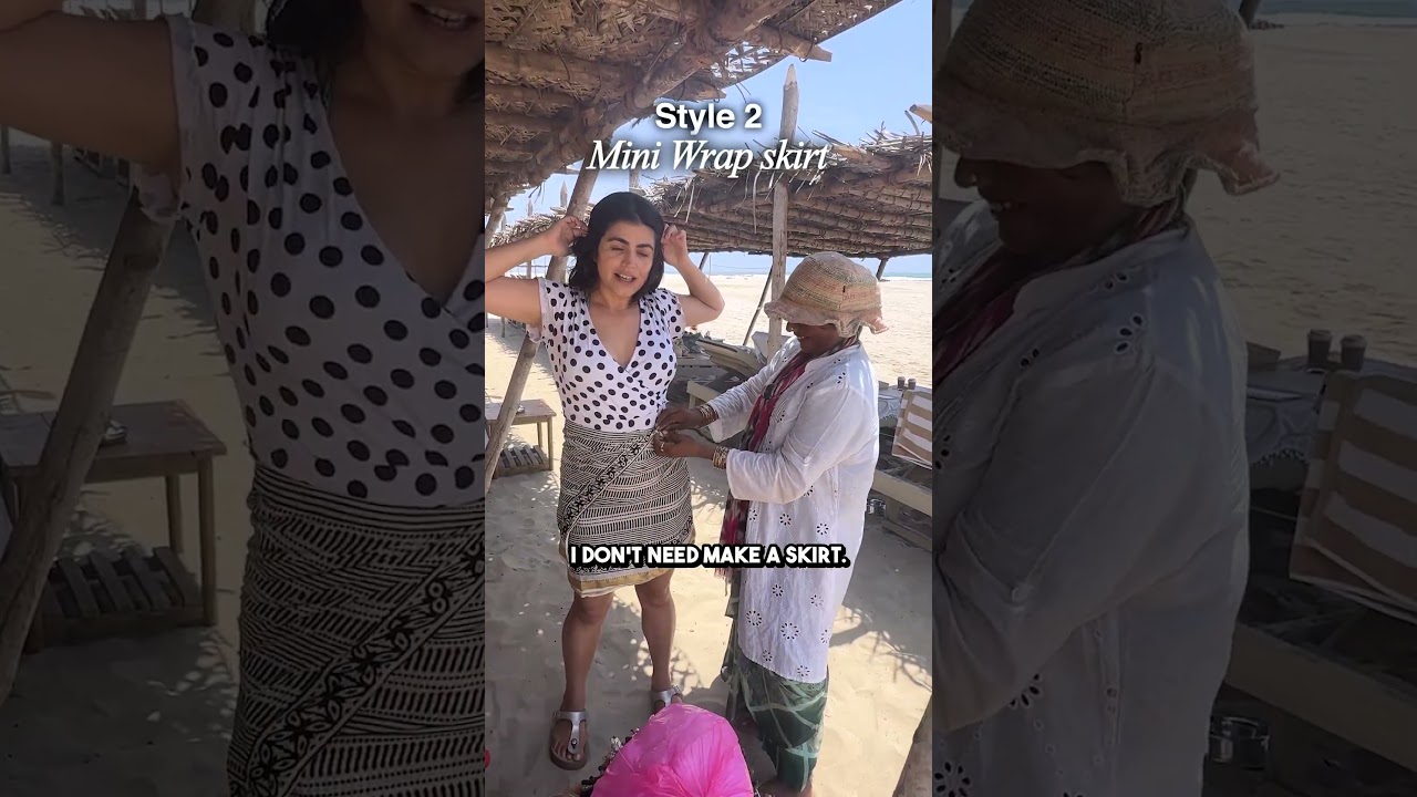 1 Sarong, 4+ Outfits 😍 Beach Fashion Hack in Goa