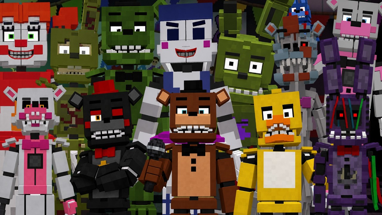 Over 30+ Animatronics is Added in this FNAF ADDON! (FNAF Akira Shows Reimagined Addon Showcase)