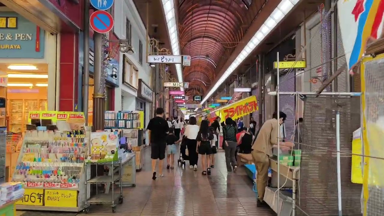 【街歩き】エスカレーターが無い！？松山市駅周辺の再開発と松山中央商店街土曜夜市2024！