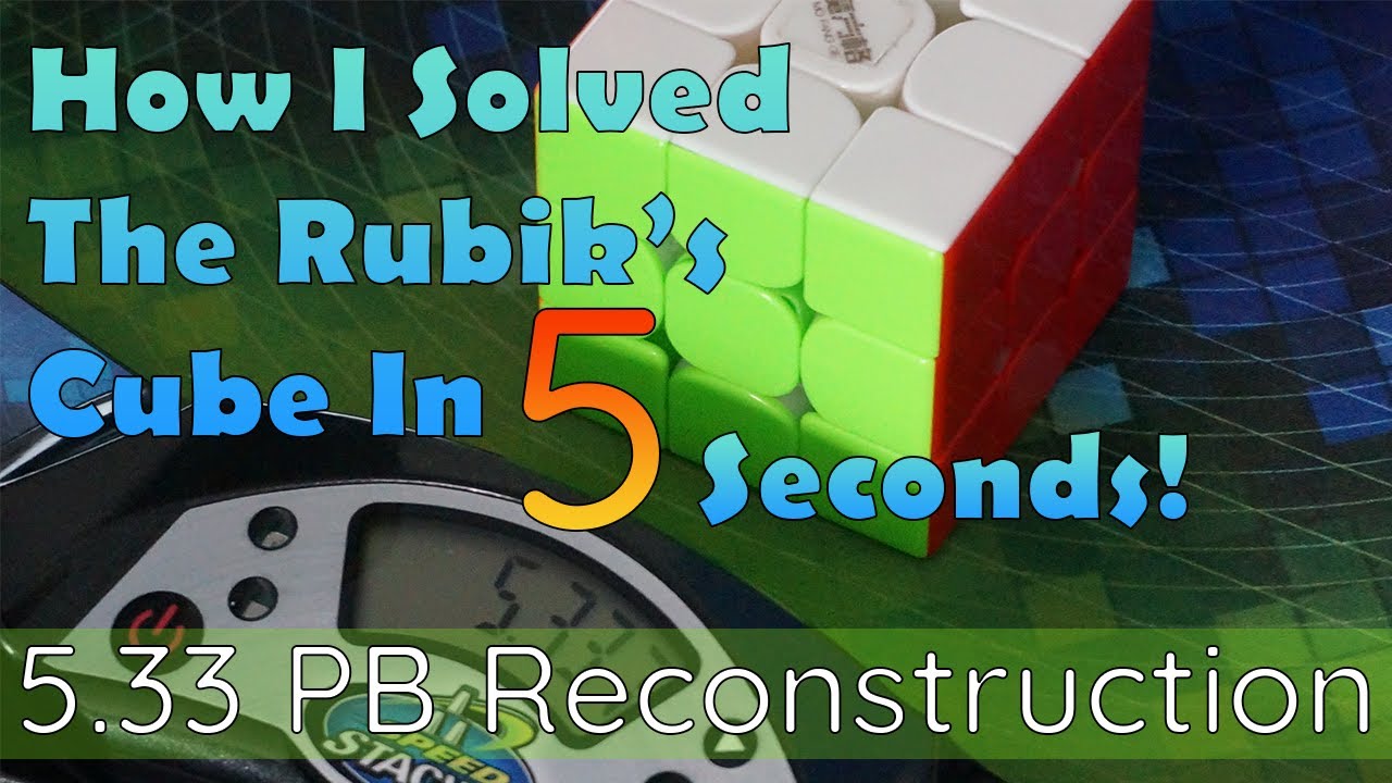 How I Solved The Rubik’s Cube In 5 Seconds! 5.33 PB Reconstruction