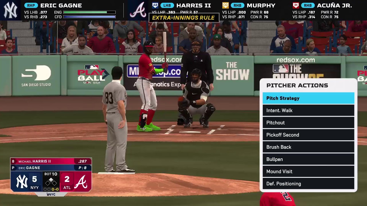 MLB The Show 25 franchise mode New York Yankees 77-19 Legends enabled GOAT difficulty