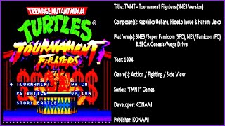 Teenage Mutant Ninja Turtles: Tournament Fighters (SNES) [Soundtrack in QUAD HD & 320 KBPS]
