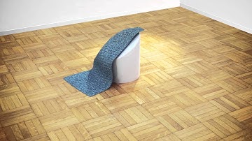 Cloth simulation result in Modo