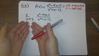 151 2.5 #1: Definition of indeterminate form, first example