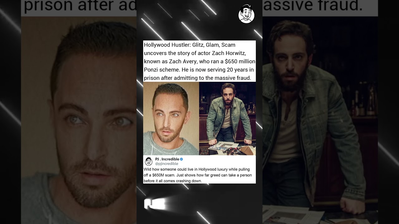 Hollywood Hustler: Glitz, Glam, Scam uncovers the story of actor Zach Horwitz, known as Zach Avery