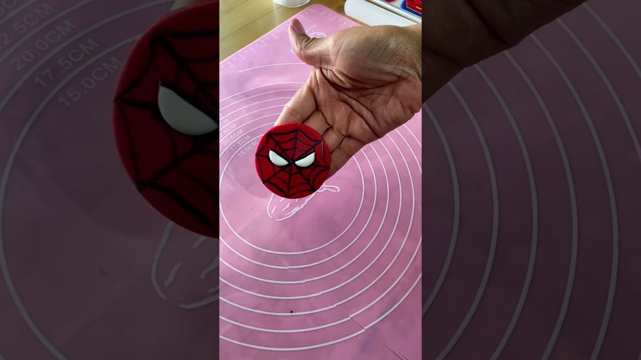 Spiderman Fondant Cupcake Topper