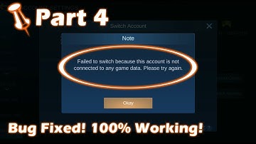 *UPDATED* Failed to Switch Because This Account is Not Connected to Any Game Data (BUG FIXED) – 2020