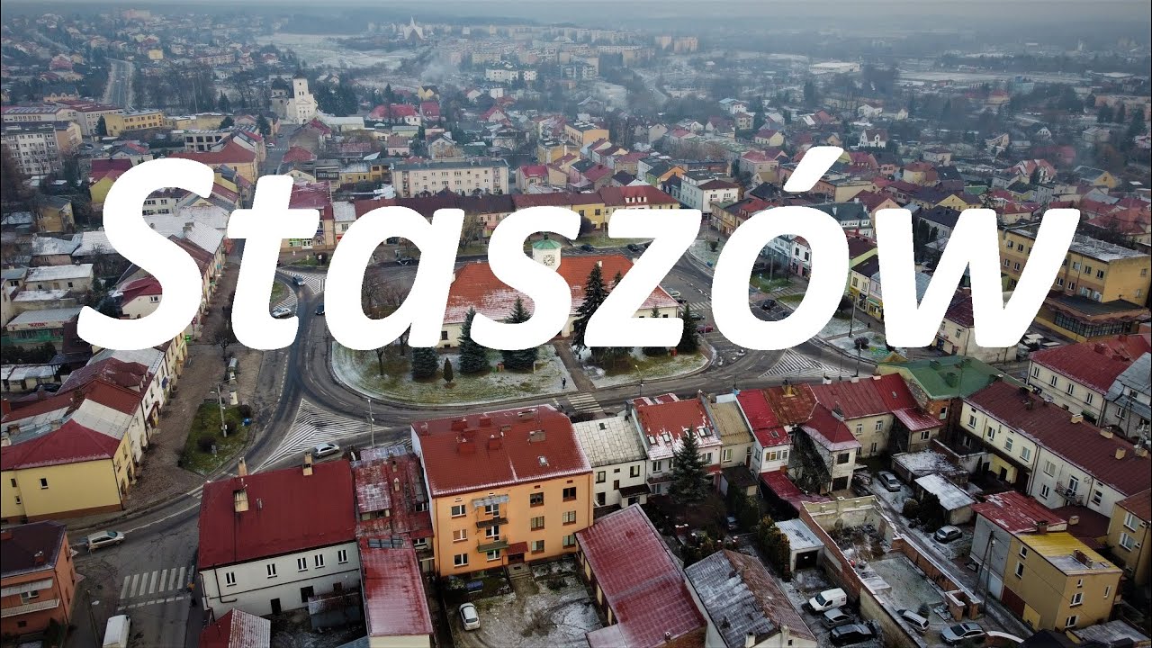 Staszów i Golejów z drona - Staszów i Golejów z lotu ptaka DJI 4k